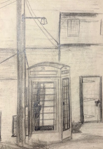 Phonebox Sketch by Ian Jacob 1961